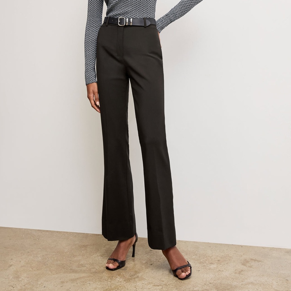M.M. LaFleur The Horton Flare Trouser - Washable Wool Twill